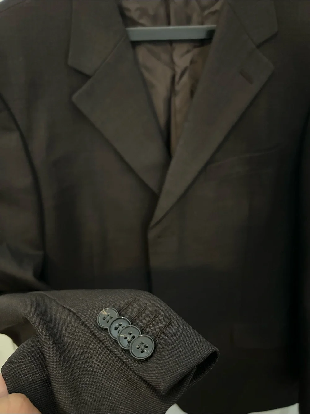 Ermenegildo Zegna Men's Dark Brown Three-Button Sport Coat 42R